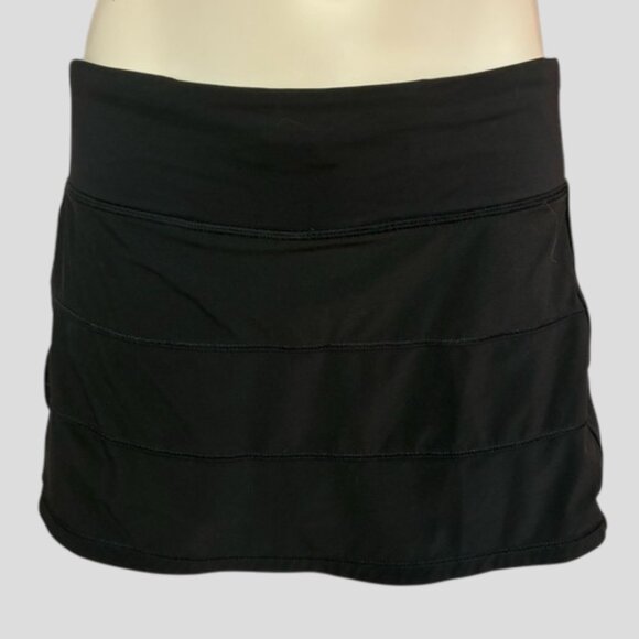Lululemon Black Athletic Pace Rival Sport Skirt II Size 6 - Picture 4 of 16